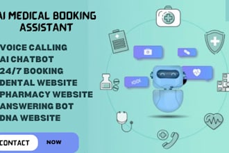 build ai gpt medical therapy voice calling booking agent clinic chatbot webapp