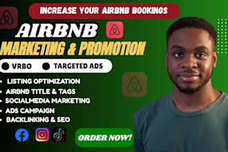 promote and market your airbnb listing, airbnb vrbo SEO to boost bookings