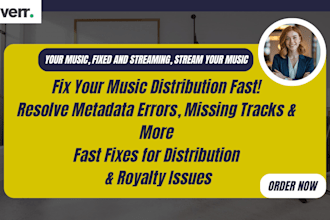 fix your music distribution problems, streaming issues, isrc, upccode in 24hours