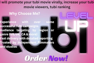 organically promote your tubi movie, tubi film to increase viewers and ranking