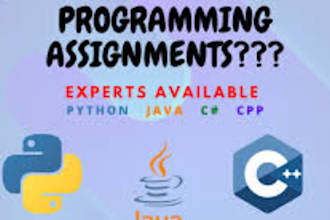 do computer science assigned, java, cpp, python programming tasks and projects