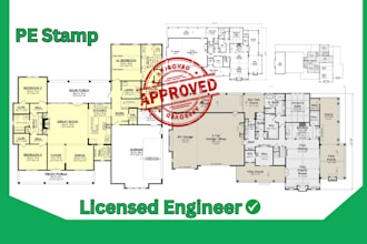 do architectural drawing, civil and structural engineer, floor plan, pe stamp