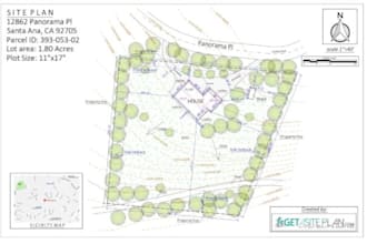 draft architectural sites plan and road layout using autocad
