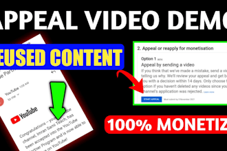 do youtube demonetization appeals,custom appeal letters and videos for yt strike