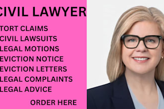 be your civil lawyer in property, business, employment and contract lawsuits