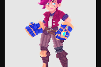 create pixel art animation, vfx, pixel illustration, sprites for your games