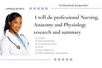 do nursing, anatomy and physiology research and summary