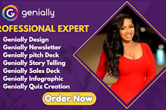 design genially pitch sales deck presentation genially newsletter genially quiz