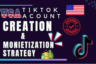 create usa instagram account, usa tiktok account, usa facebook account for you