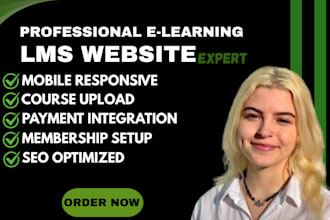 build wordpress lms website design elearning and learndash membership website