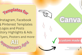 create stylish and editable canva templates for all purposes