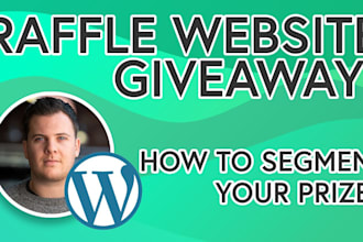 develop raffle website event website event website  raffle ticket