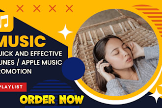 promote soundcloud music ,spotify , youtube music , apple music