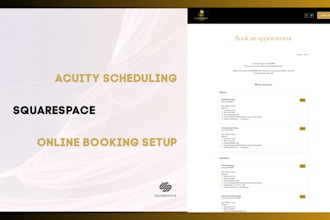 set up acuity scheduling on squarespace, squarespace online bookings, calendly