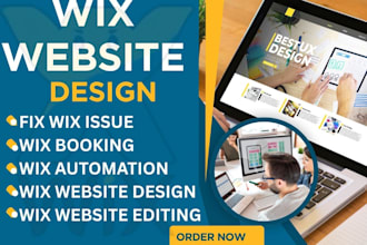 fix and speed up your wix websit, redesign your outdated wix website SEO booking