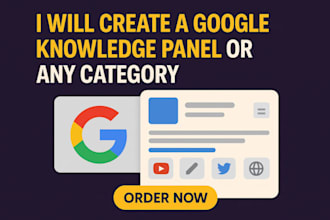 construct or edit a standard google knowledge panel for personal brand company