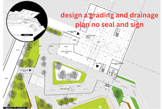 design a grading and drainage plan no seal and sign