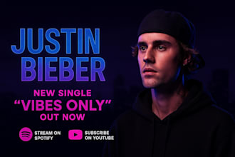 create eye catching spotify and  youtube banners
