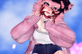custom 3d vrchat avatar vrc furry avatar vr character vrc nsfw model anime unity