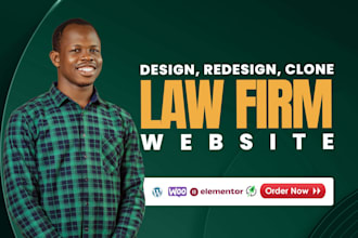 design a professional law firm website attorney lawyer loan website with SEO