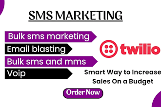 create high converting bulk SMS and mms marketing campaigns with email blasts
