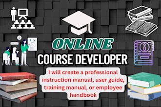 create qualified instruction manual user guide training manual employee handbook