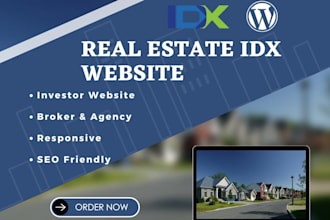 develop custom luxury real estate idx website for idx mls integration