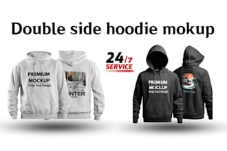 do premium hoodie and t shirt mockup for your brand
