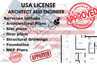 do your architectural drawing, engineering drawing, mep, stamp for city permit