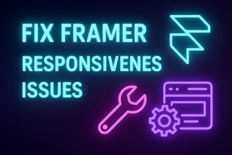 fix framer website responsiveness issues and customize your template