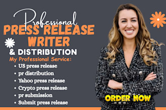 do pr services news writing media press release or business writer