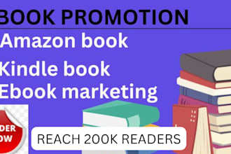 do ebook promotion, manage your ebook sell 10k book monthly