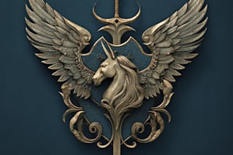 design awesome rpg fantasy or sci fi logo for you