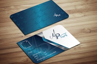design a professional, modern business card within 12 hours