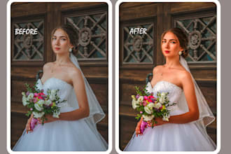 natural photo retouching and color correction service