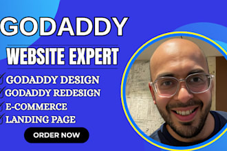 hostinger website godaddy design click funnel landing page and build wordpress