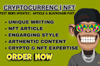 write seo crypto article press release, blog for nft web 3 for your brand