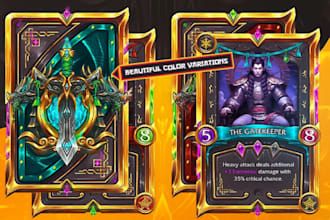 do card game design trading card template tarot deck mtg style card rpg tcg card