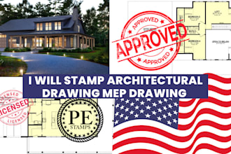 do architectural permit drawing set in autocad and revit