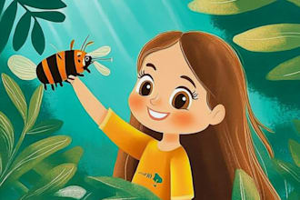 children story book illustration children story book illustration