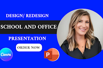 design professional power point presentation for school and office presentation