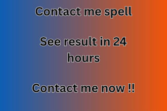cast a fast contact me love spell in a day