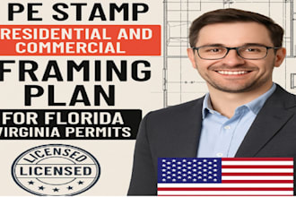 pe stamp residential framing plans from license pe in florida virginia permits