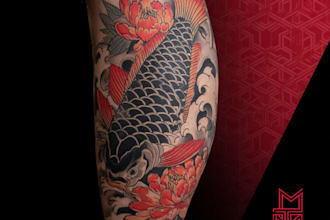 make awesome original japanese tattoo, irezumi tattoo design