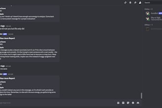 build a ai discord bot that tells users jokes and rates aura