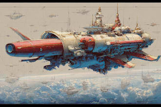 do design spaceship sci fi illustration and sci fi art