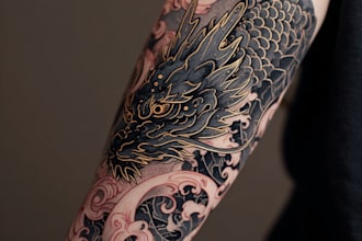 design a tattoo in japanese style