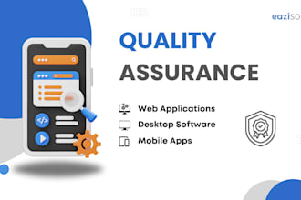 provide manual and automated QA testing for websites, mobile apps, and apis