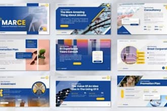 design modern keynotes powerpoint google slide deck for reports and meeting