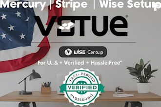 set up mercury stripe, wise account for your business